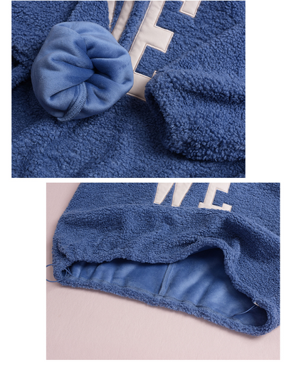大きいサイズ レディース 刺繍ロゴ付きプルオーバーふわふわフリースパーカー LL 3L 4L 5L