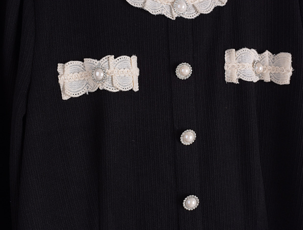 大きいサイズ レディース ラウンドネックレースニットワンピース LL 3L 4L 5L