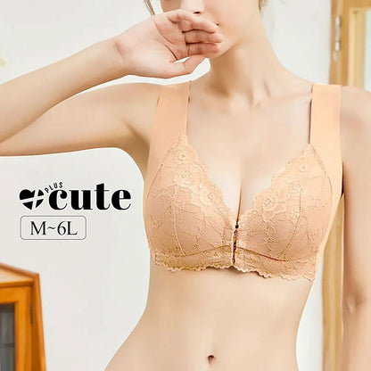 大きいサイズ レディース フロントホックシームレスブラジャー（5色） M L LL 3L 4L 5L 6L