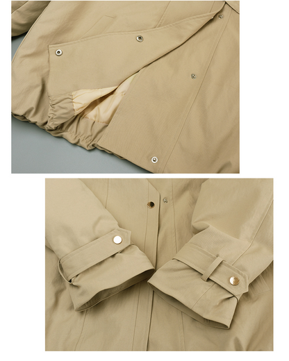 大きいサイズ レディース ワークウェアスタイルカジュアルコットンジャケット LL 3L 4L 5L