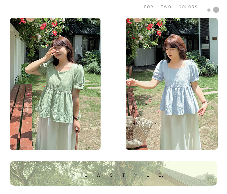 大きいサイズ レディース レースアップフリルベビードールブラウス LL 3L 4L 5L