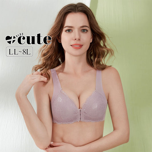 大きいサイズ レディース フロントホックシームレスブラジャー（4色）LL 3L 4L 5L 6L 7L 8L