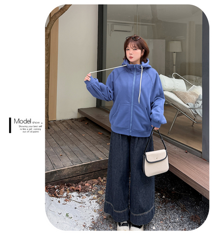 大きいサイズ レディース フードタグ付き裏地フリースニットスウェットパーカー LL 3L 4L 5L