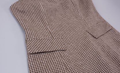 大きいサイズ レディース ハイネックインナーシャツ+サスペンダーワンピース2点セット LL 3L 4L 5L 6L