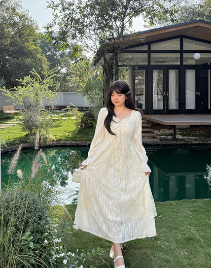 大きいサイズ レディース スパンコールチュールレースフェアリーワンピース LL 3L 4L 5L