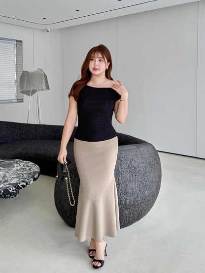 大きいサイズ レディース ボディコンフィッシュテールスカート LL 3L 4L 5L