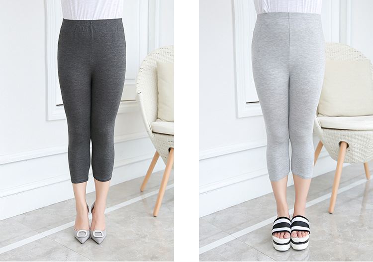 大きいサイズ レディース ゆったりフィット7分丈レギンス LL 3L 4L 5L 6L