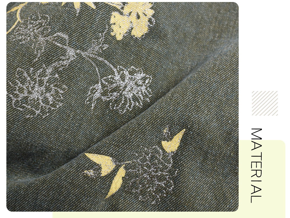 大きいサイズ レディース レトロ花柄デニムキャミソールワンピース LL 3L 4L 5L