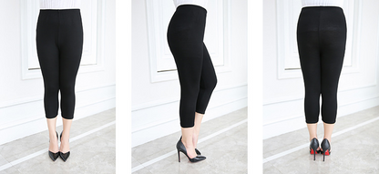 大きいサイズ レディース ゆったりフィット7分丈レギンス LL 3L 4L 5L 6L