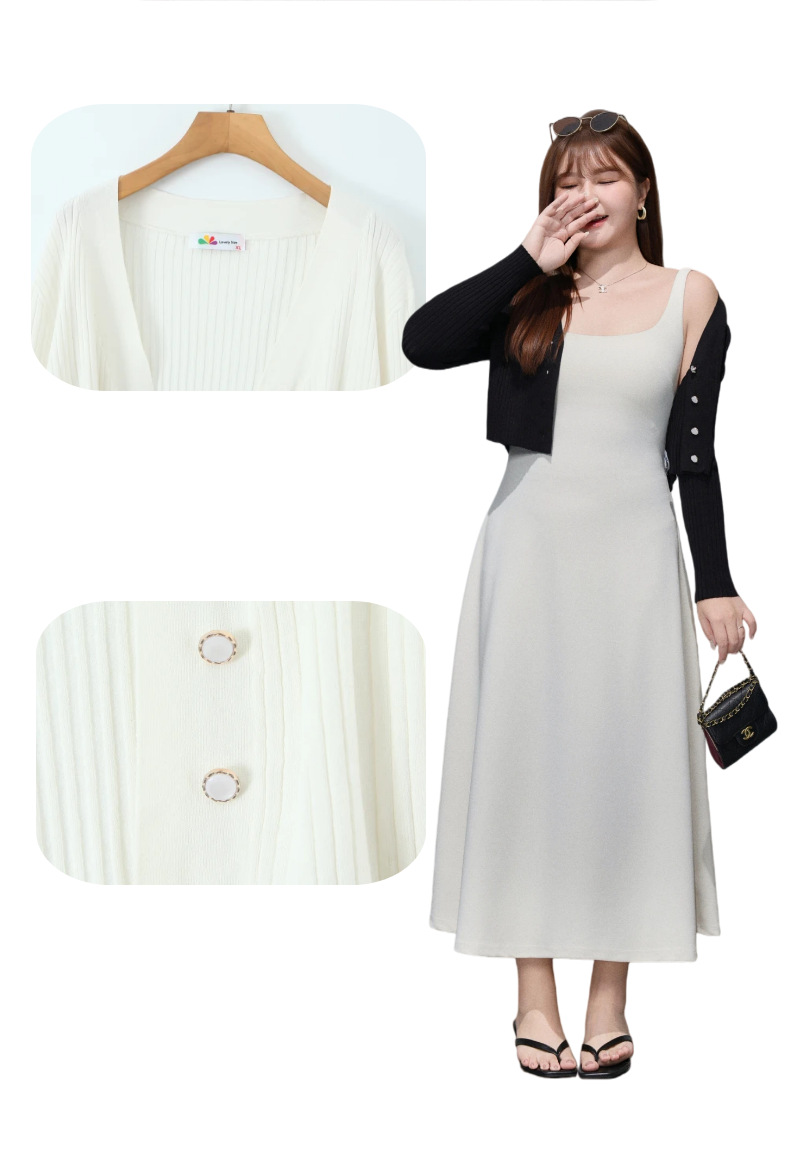 大きいサイズ レディース フレンチニットショートカーディガン LL 3L 4L