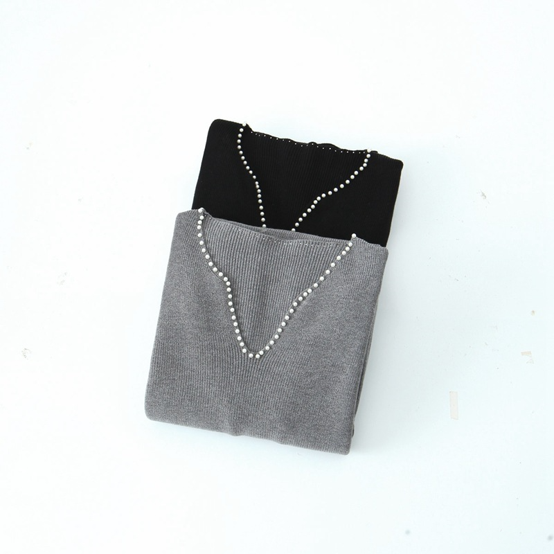 大きいサイズ レディース パールVネックスイートニットフレンチワンピース LL 3L 4L