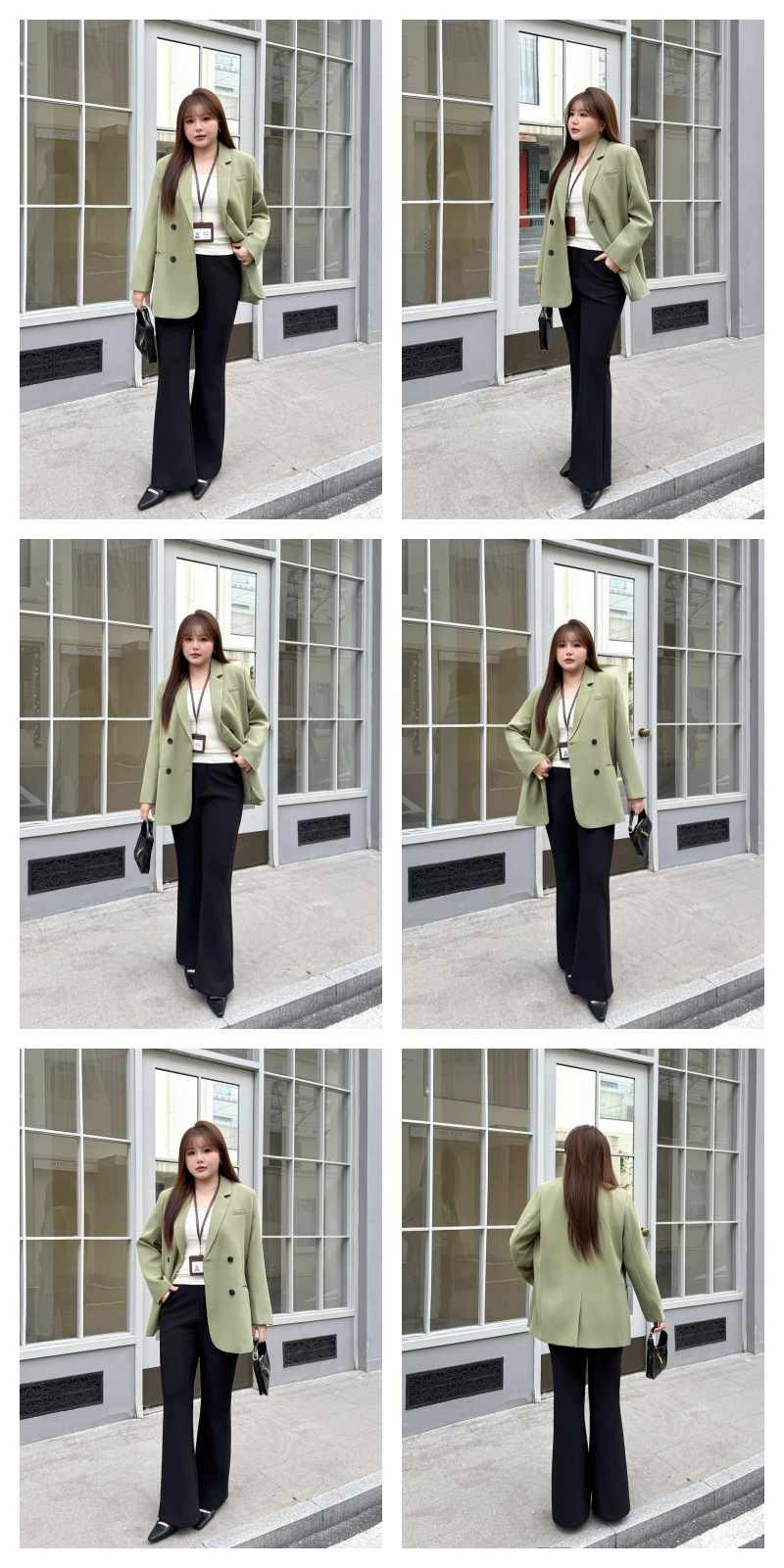 大きいサイズ レディース ダブルブレストカジュアルジャケット LL 3L 4L 5L