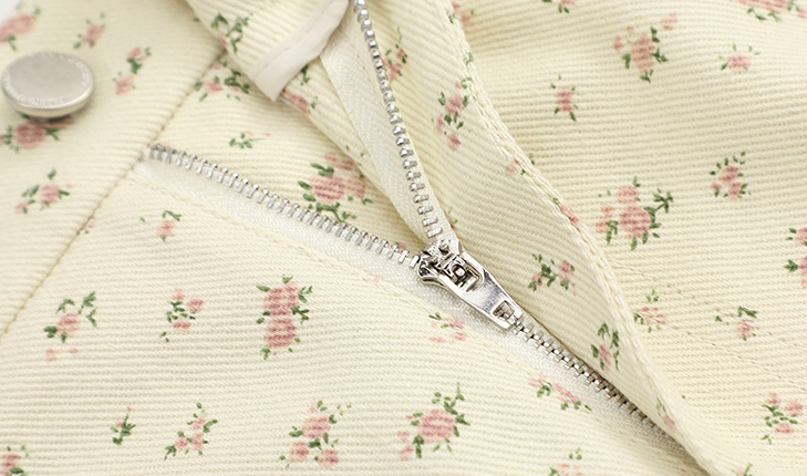 大きいサイズ レディース 小花柄ハイウエストAラインミニスカート LL 3L 4L 5L 6L