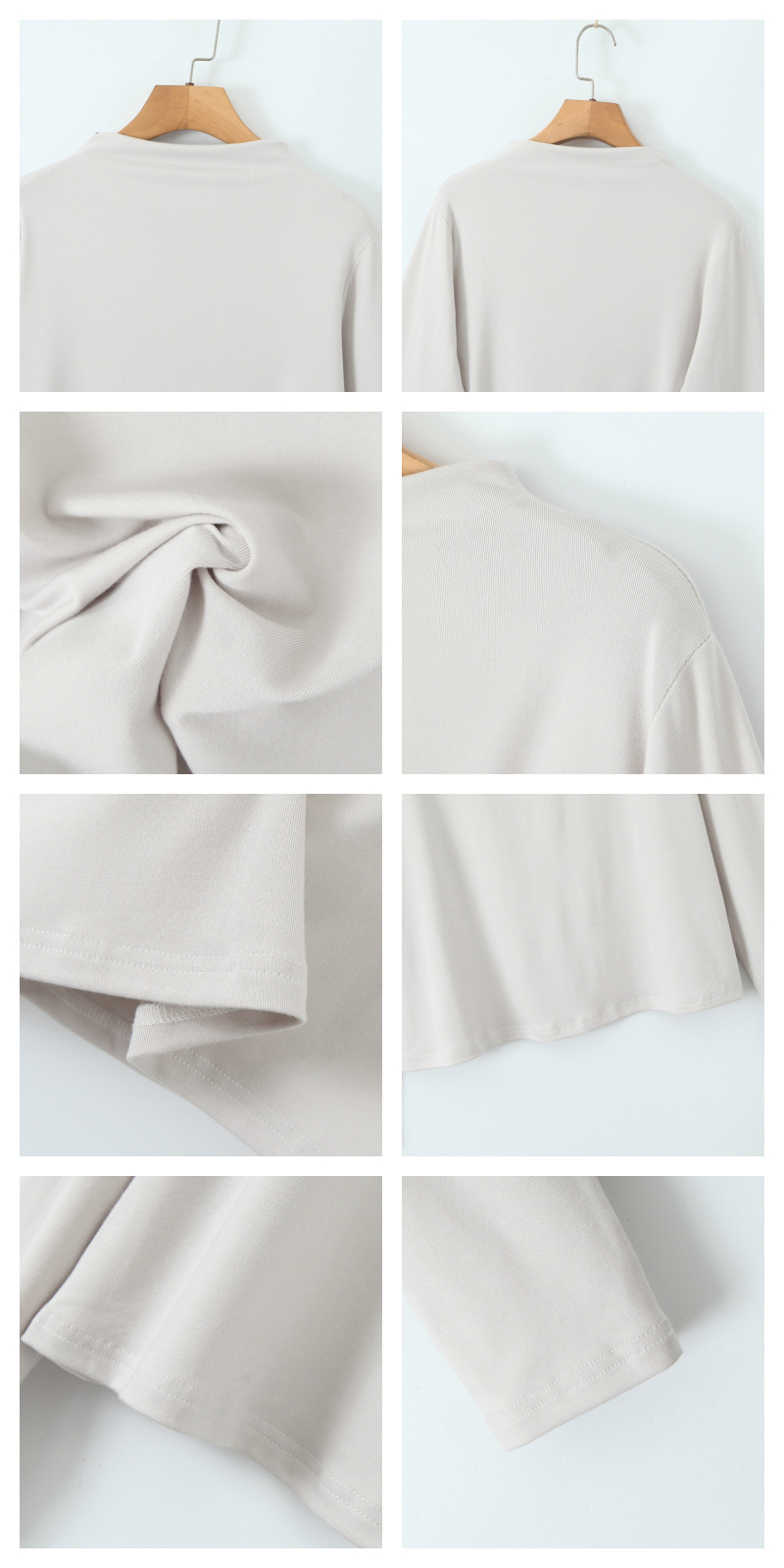 大きいサイズ レディース ハイネック長袖スタイリッシュインナーシャツ LL 3L 4L 5L