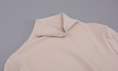 大きいサイズ レディース ハイネックインナーシャツ+サスペンダーワンピース2点セット LL 3L 4L 5L 6L