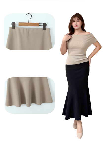 大きいサイズ レディース ボディコンフィッシュテールスカート LL 3L 4L 5L