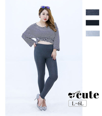 大きいサイズ レディース ストレッチレギンス L LL 3L 4L 5L 6L