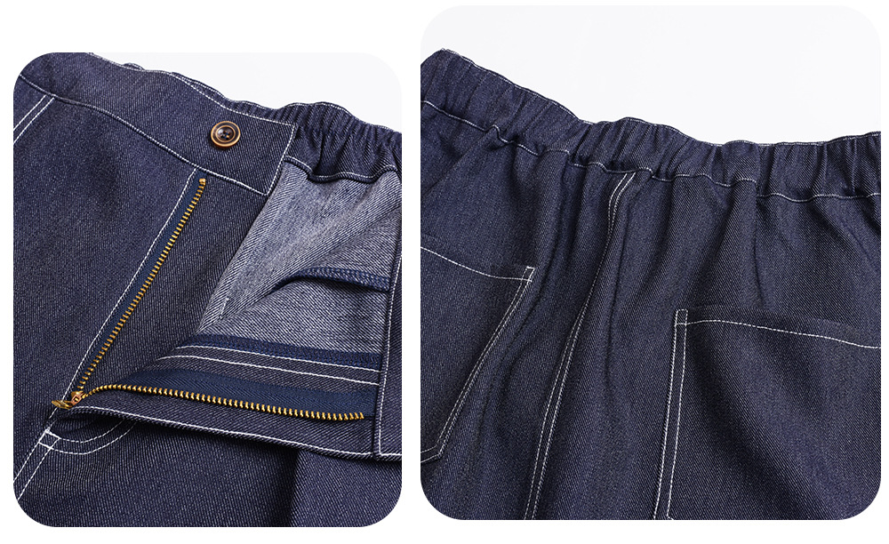 大きいサイズ レディース セットアップ（フェイクデニムステッチベスト＋スカート） LL 3L 4L 5L