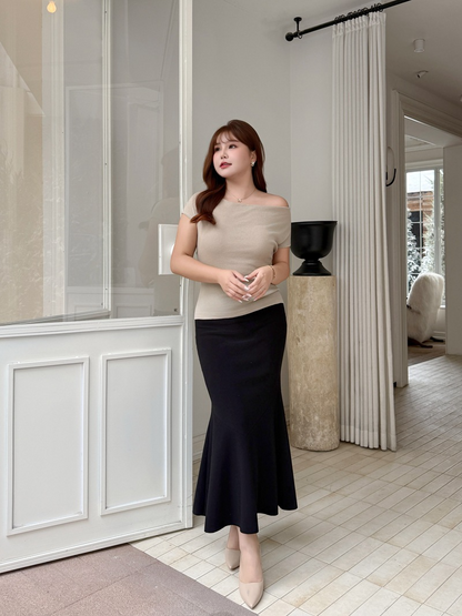 大きいサイズ レディース ボディコンフィッシュテールスカート LL 3L 4L 5L