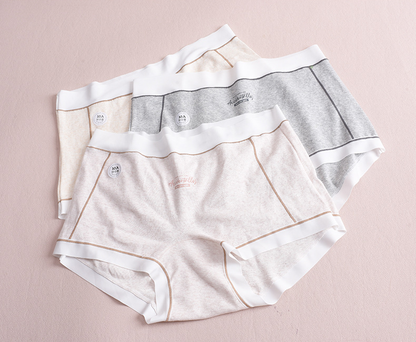 大きいサイズ レディース コットンジャカードボクサーパンツショーツ F フリーサイズ