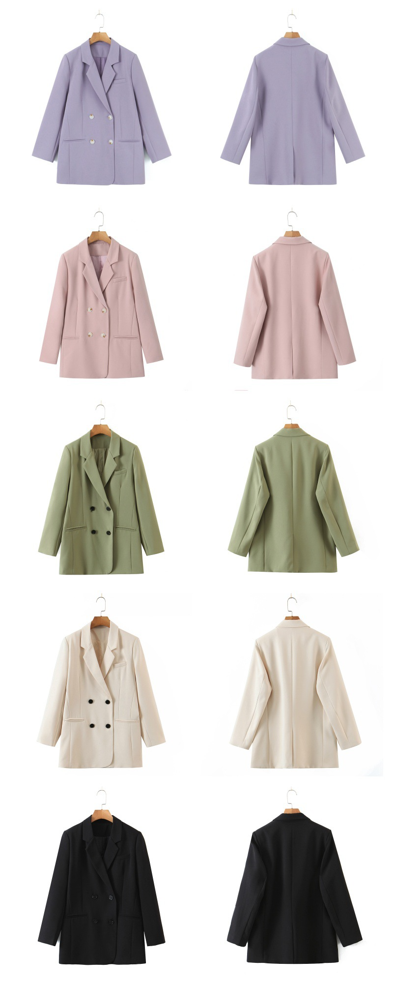 大きいサイズ レディース ダブルブレストカジュアルジャケット LL 3L 4L 5L