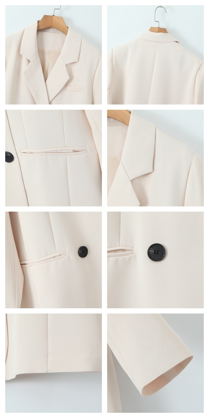 大きいサイズ レディース ダブルブレストカジュアルジャケット LL 3L 4L 5L