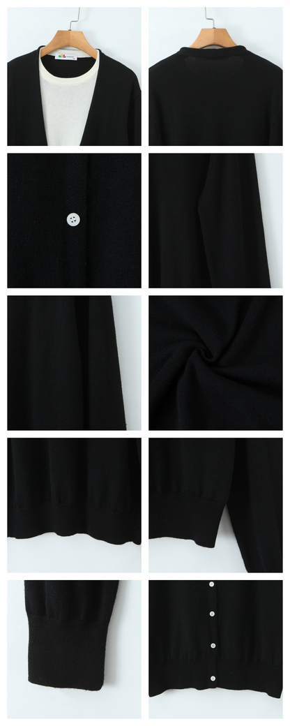 大きいサイズ レディース フェイクツーピースニットカーディガン LL 3L 4L 5L