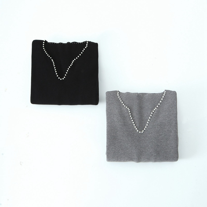 大きいサイズ レディース パールVネックスイートニットフレンチワンピース LL 3L 4L