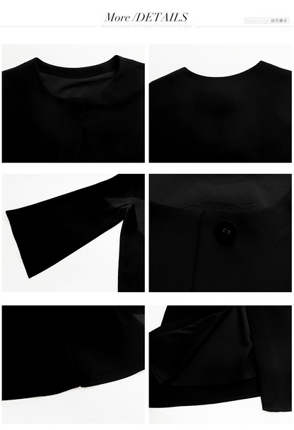 大きいサイズ レディース ケープ風フレアスリーブエレガントセットアップ L LL 3L