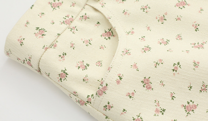 大きいサイズ レディース 小花柄ハイウエストAラインミニスカート LL 3L 4L 5L 6L