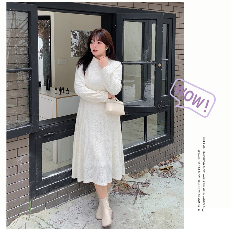 大きいサイズ レディース チャイナ風レトロ花柄ビーズボタンレースワンピース LL 3L 4L 5L