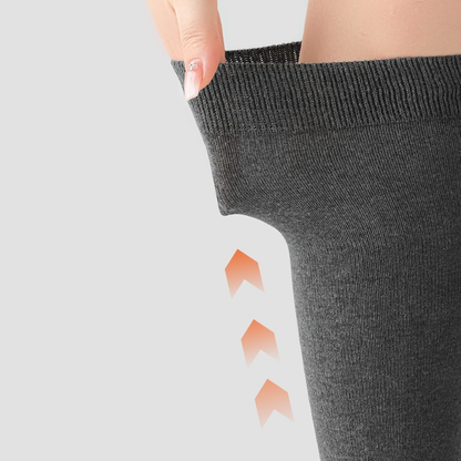 大きいサイズ レディース スリムフィット着圧ハイソックス F フリーサイズ(LL-5L)