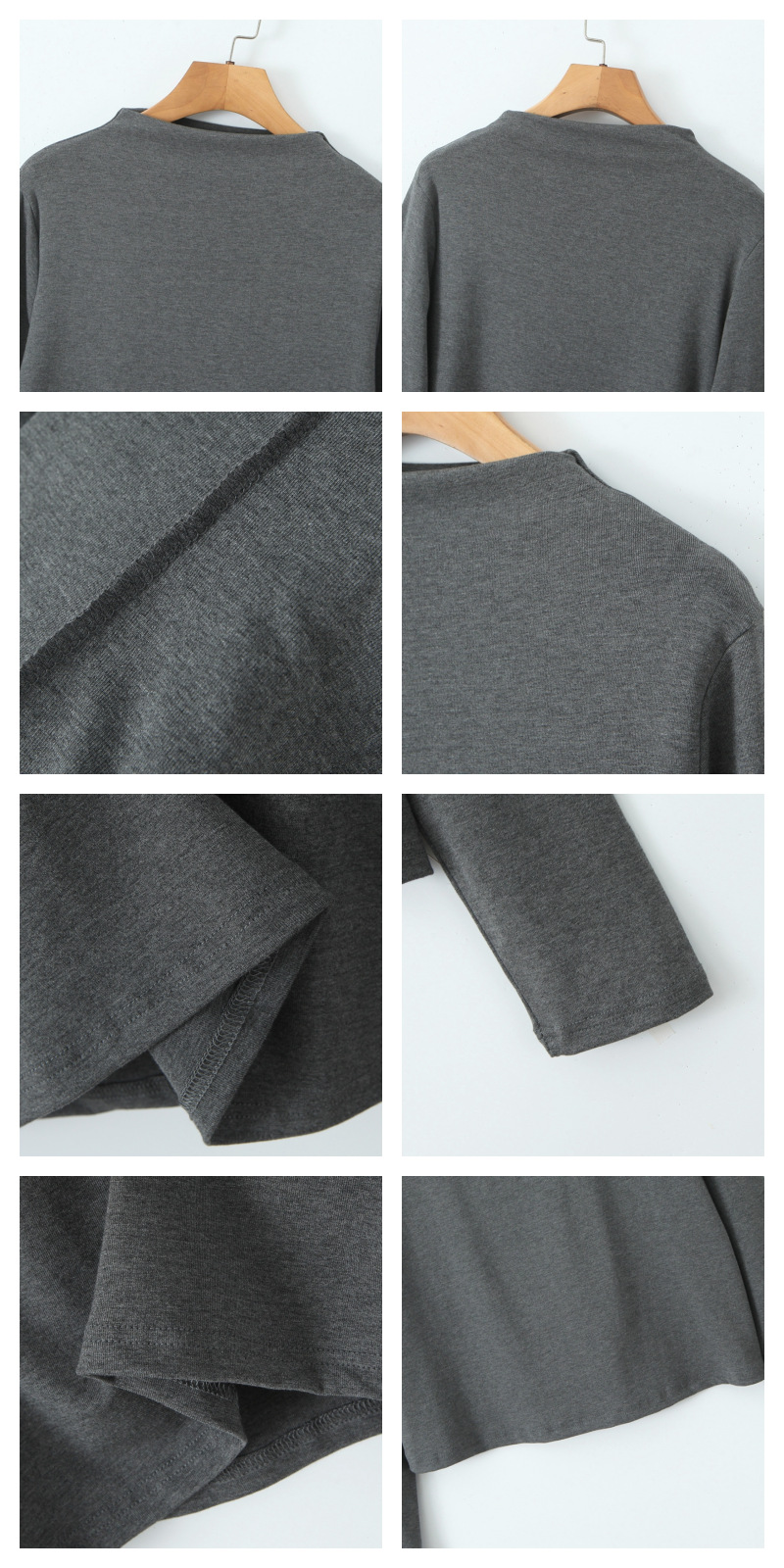 大きいサイズ レディース ハイネック長袖スタイリッシュインナーシャツ LL 3L 4L 5L