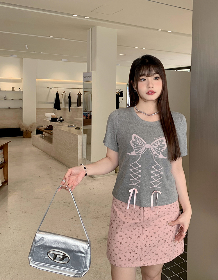 大きいサイズ レディース 小花柄ハイウエストAラインミニスカート LL 3L 4L 5L 6L