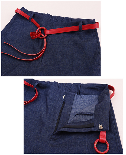 大きいサイズ レディース ストレートハイウエストレッグパンツ（ベルト別売） LL 3L 4L 5L