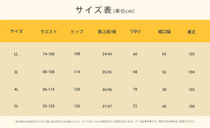 大きいサイズ レディース ワイドレッグストレッチブラックパンツ