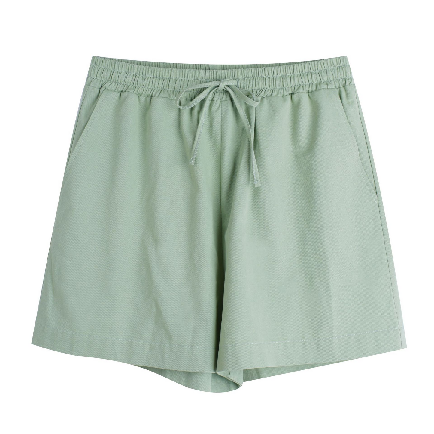 大きいサイズ レディース カジュアル無地コットンショートパンツ全4色 LL 3L 4L 5L