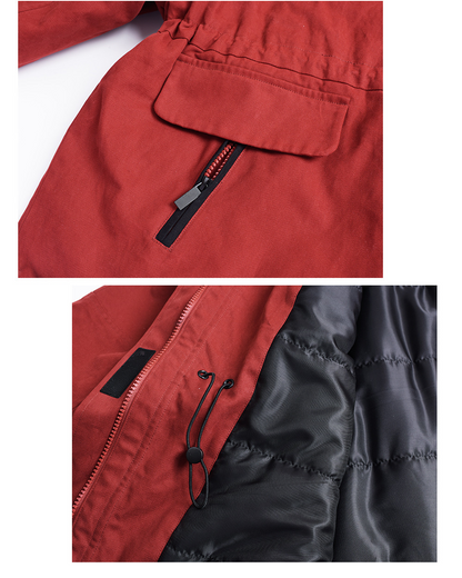 大きいサイズ レディース フード付きウエスト絞りキルティング中綿ジャケット 3L 4L 5L