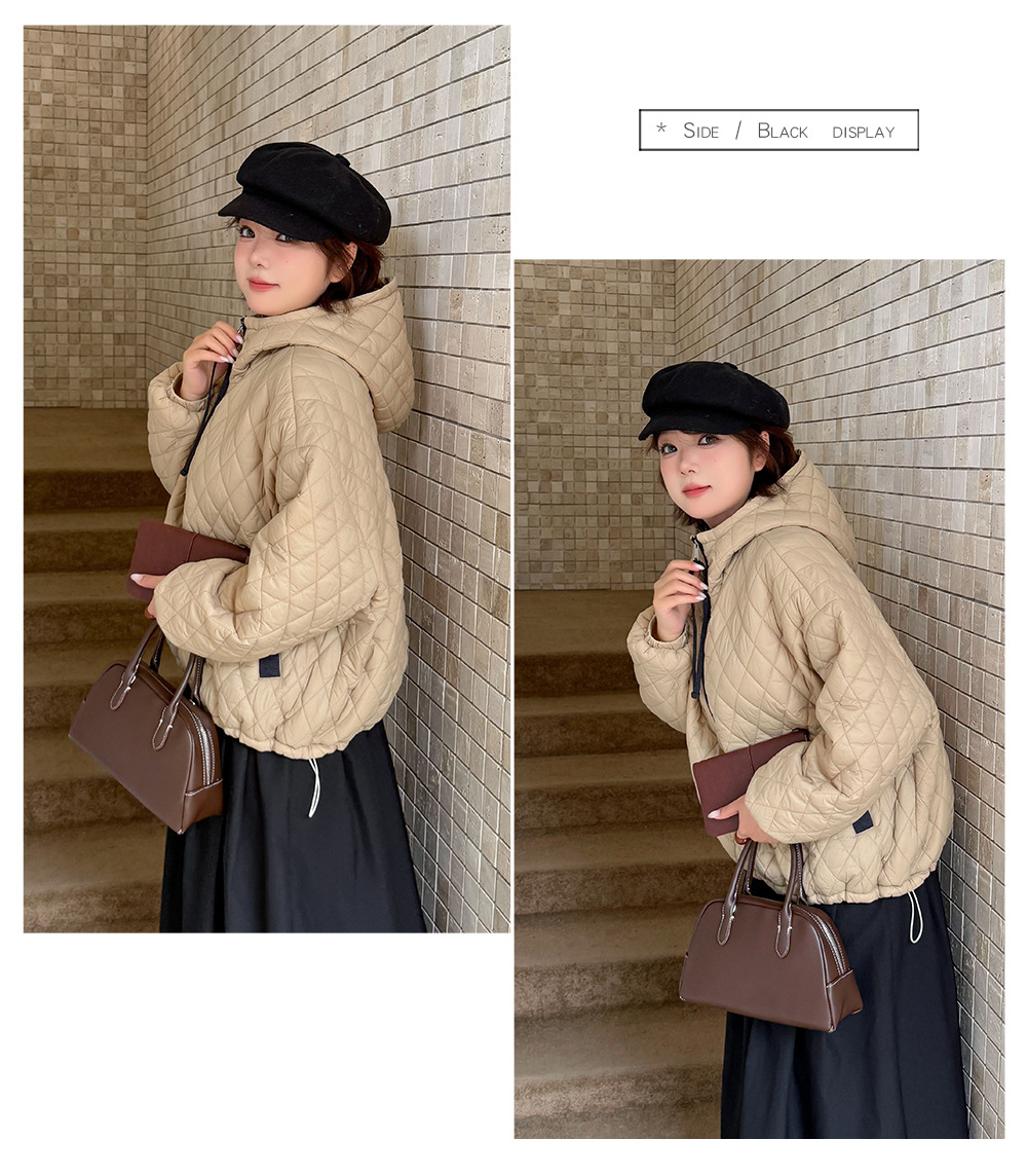 大きいサイズ レディース プルオーバーフード付きキルティングスウェットパーカー 3L 4L 5L