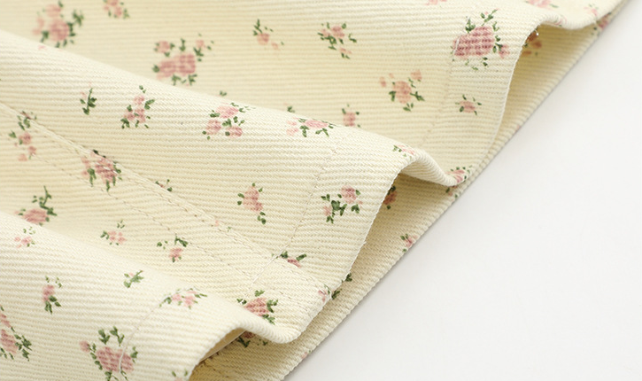 大きいサイズ レディース 小花柄ハイウエストAラインミニスカート LL 3L 4L 5L 6L