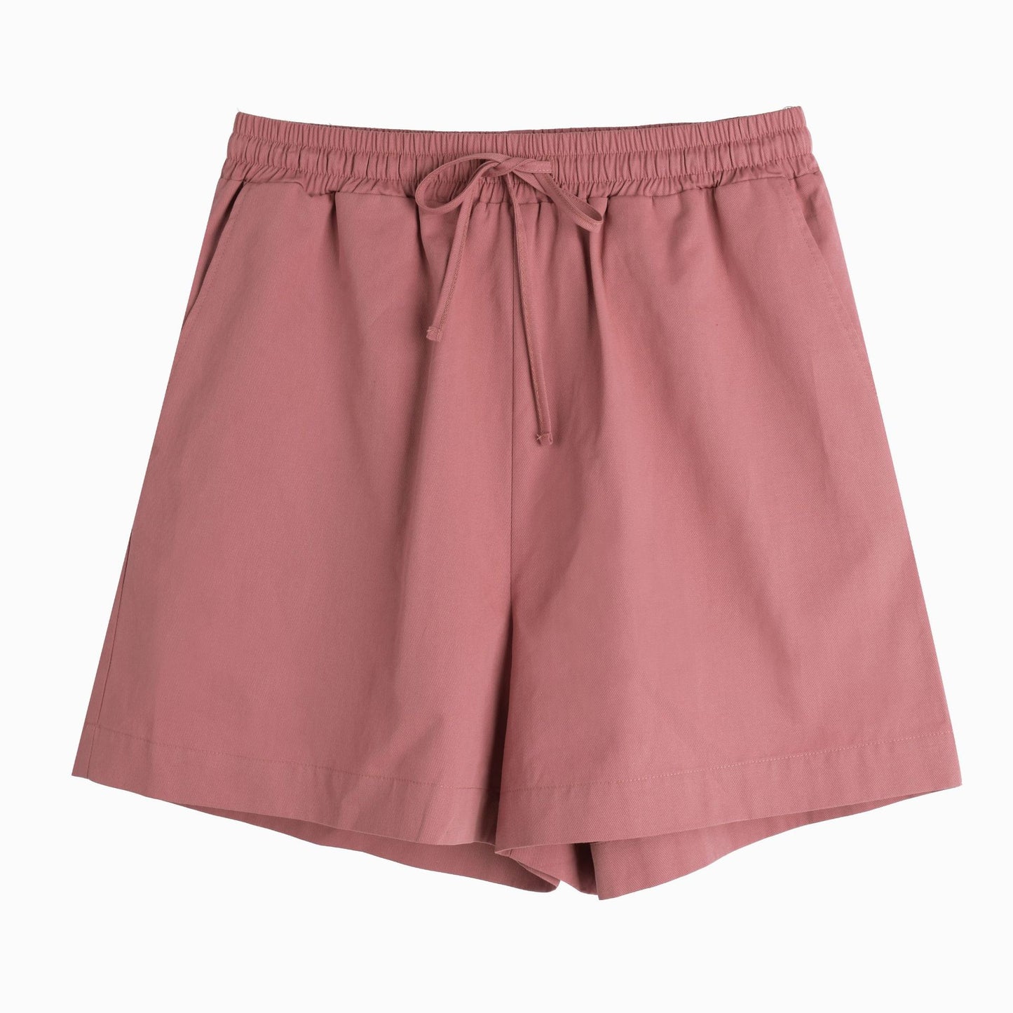 大きいサイズ レディース カジュアル無地コットンショートパンツ全4色 LL 3L 4L 5L