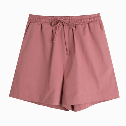 大きいサイズ レディース カジュアル無地コットンショートパンツ全4色 LL 3L 4L 5L