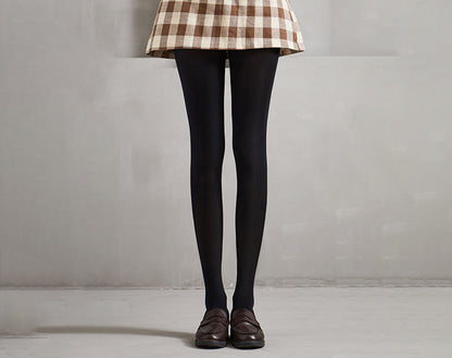大きいサイズ レディース 暖かいフリース裏地付き透けて見えるタイツ S M L