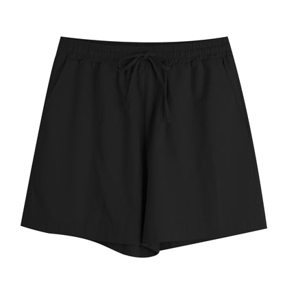 大きいサイズ レディース カジュアル無地コットンショートパンツ全4色 LL 3L 4L 5L