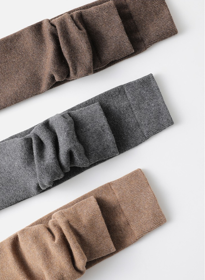 大きいサイズ レディース スリムフィット着圧ハイソックス F フリーサイズ(LL-5L)