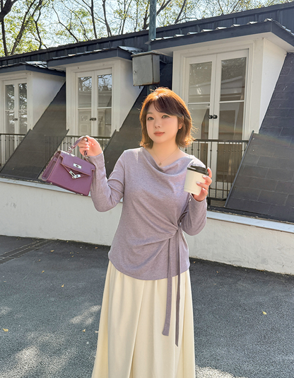 大きいサイズ レディース フレンチレトロスタイルウエストタイトップス LL 3L 4L 5L