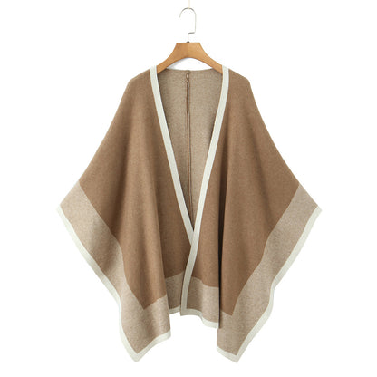 大きいサイズ レディース クロスオーバーVネックエレガントスリーピース（セーター+スカート+ショール） L LL 3L 4L F フリーサイズ