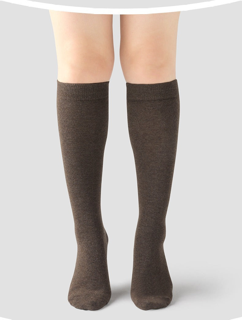 大きいサイズ レディース スリムフィット着圧ハイソックス F フリーサイズ(LL-5L)