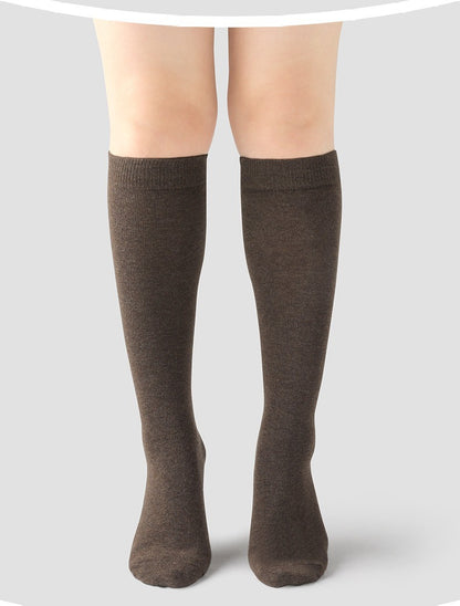 大きいサイズ レディース スリムフィット着圧ハイソックス F フリーサイズ(LL-5L)