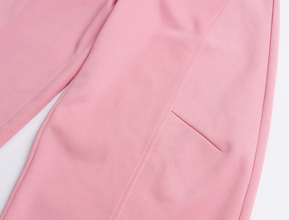 大きいサイズ レディース コットンニットカジュアルツーピーススウェットセットアップ 3L 4L 5L